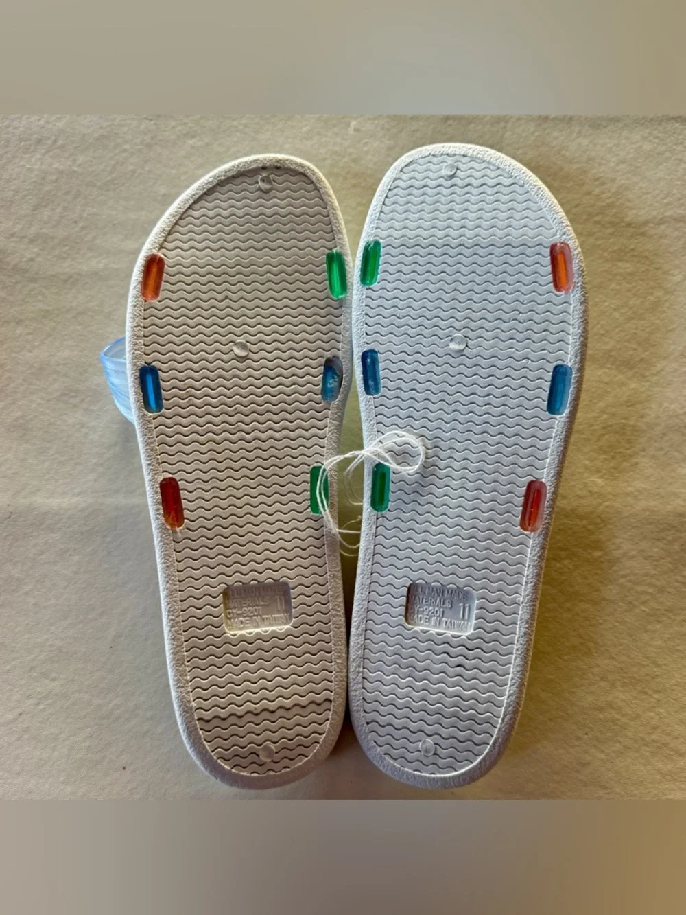 Vintage Islander Women's Pastel Multi-Color Slide Sandals (11) - Picture 10 of 16